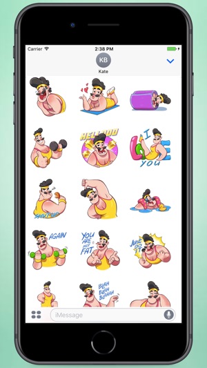 Funny Aerobic Bob Stickers(圖1)-速報App