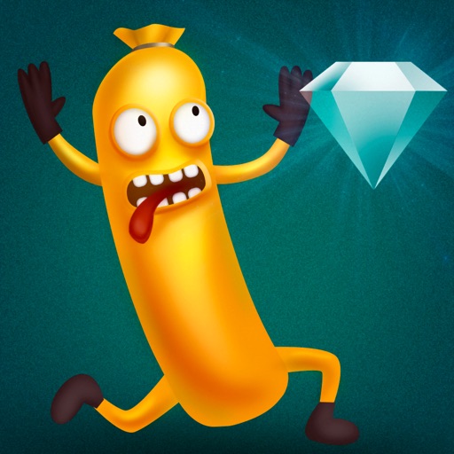 Cooking Sausage Running Icon