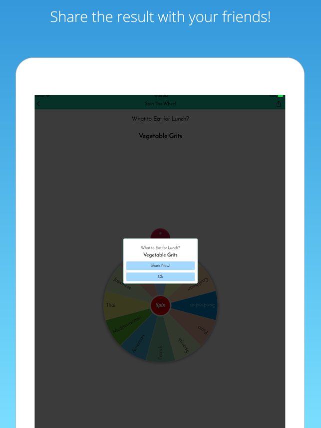 ‎iWheel Decision Maker Decide Screenshot