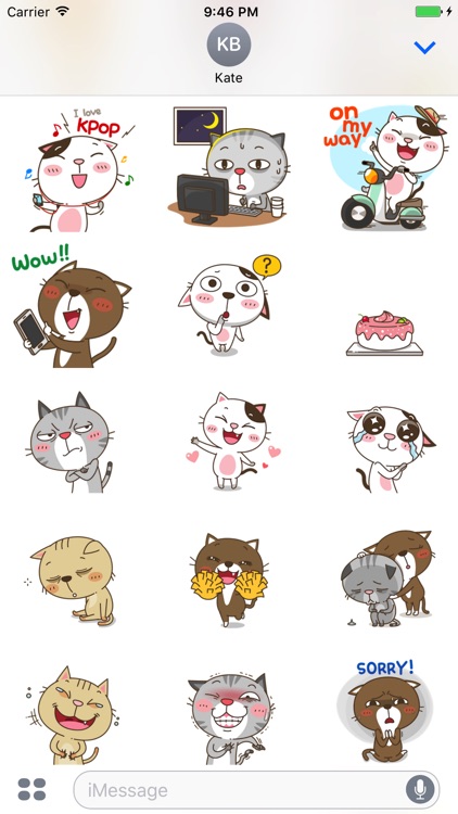 Animated Emoticat Stickers