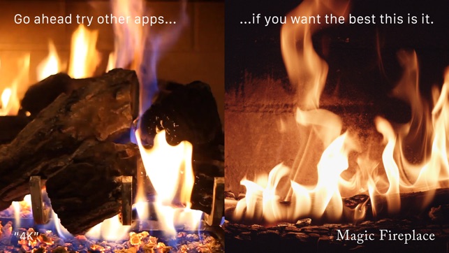Magic Fireplace On The App