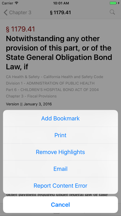 How to cancel & delete California Health and Safety from iphone & ipad 3