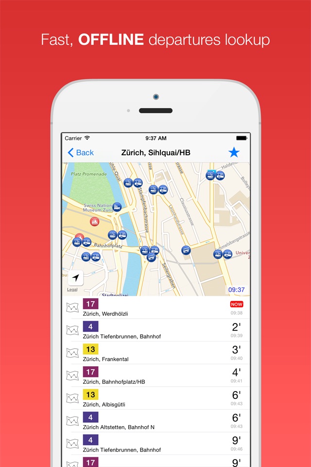 Swiss Public Transport App screenshot 2