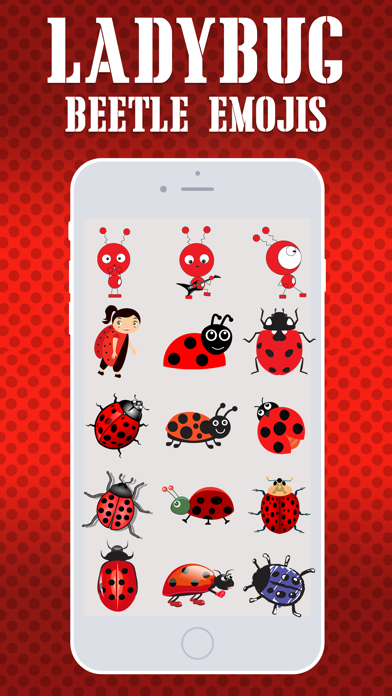 Ladybug Beetle Emojis screenshot 2