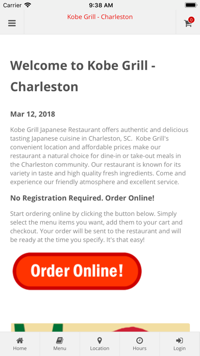 How to cancel & delete Kobe Grill Charleston from iphone & ipad 1