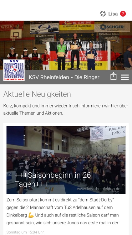 KSV Rheinfelden - Die Ringer