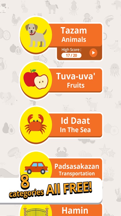 Kadazan Flash Card