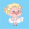 Pig Lady Animated Stickers