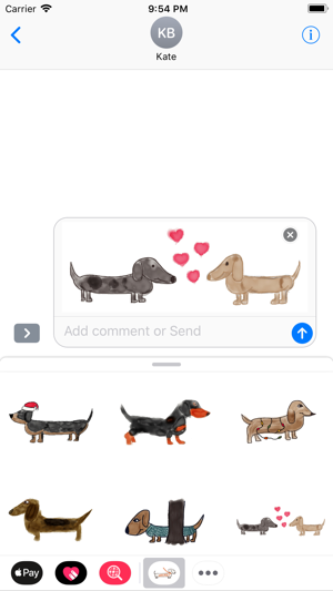 Adorable Dachshund Stickers