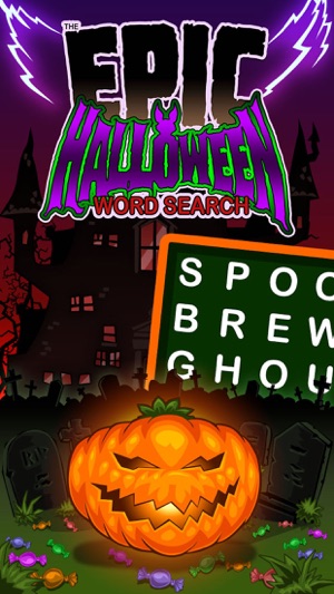 Epic Halloween Word Search - giant wordsearch(圖1)-速報App