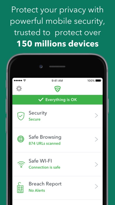 Lookout, Mobile Security Screenshots