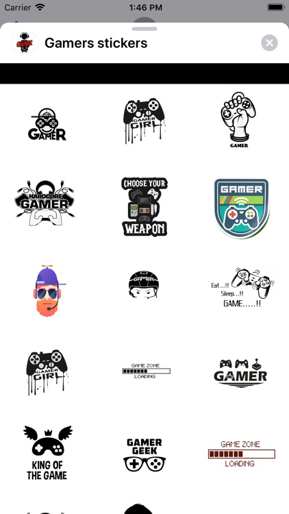 Gamers stickers