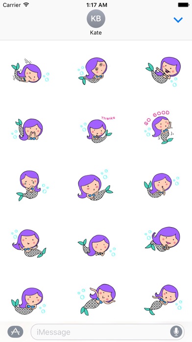 Mermaidmoji - Mermaid Sticker screenshot 2