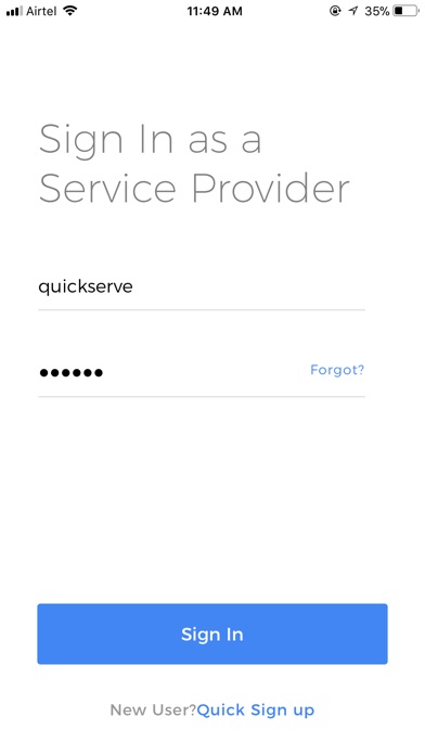 Quickserve Provider screenshot 2