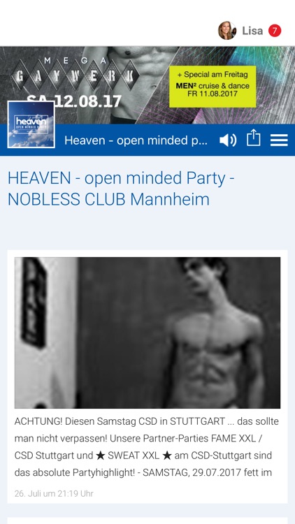 Heaven - open minded Party