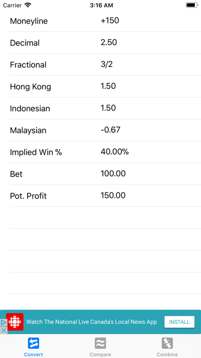 How to cancel & delete Sports Betting Odds Calculator from iphone & ipad 2