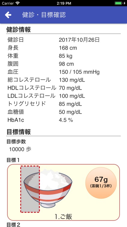 地域保健生活習慣改善記録