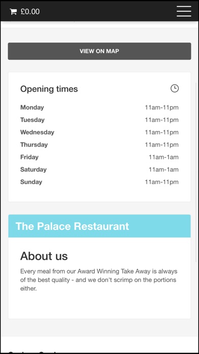 The Palace Restaurant screenshot 3