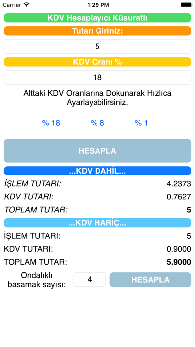 How to cancel & delete KDV Hesaplayıcı Küsuratlı from iphone & ipad 2