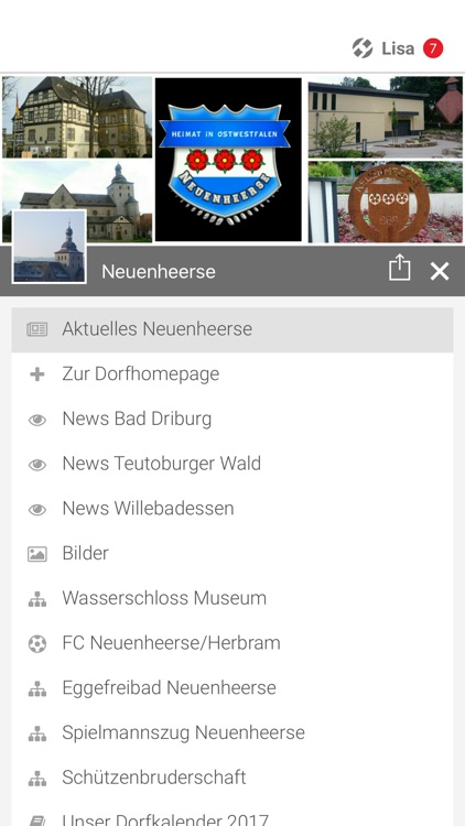 Das Dorf Neuenheerse