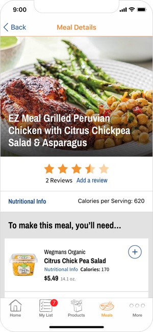 wegmans on the app store screenshots