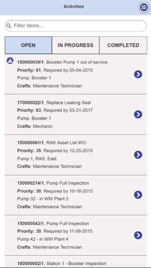 Oracle Utilities WAM Mobile