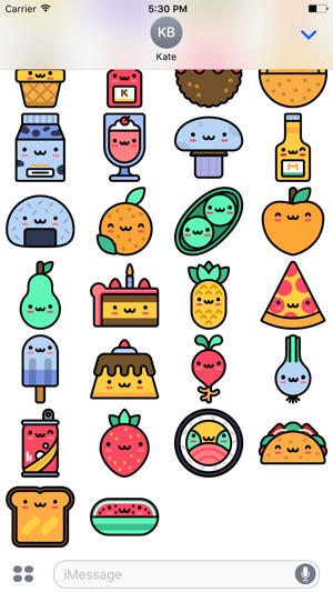 Cute Food Stickers!(圖4)-速報App