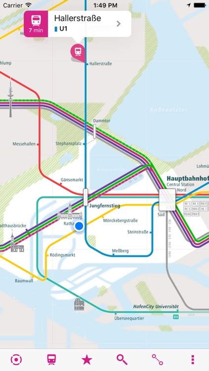 Hamburg Rail Map