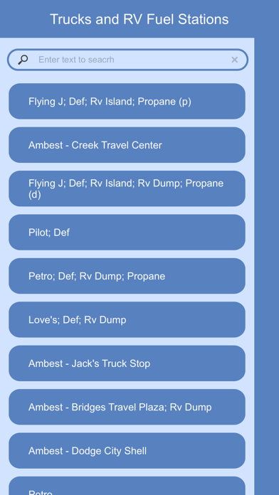 Trucks and RV Fuel Stations screenshot 2