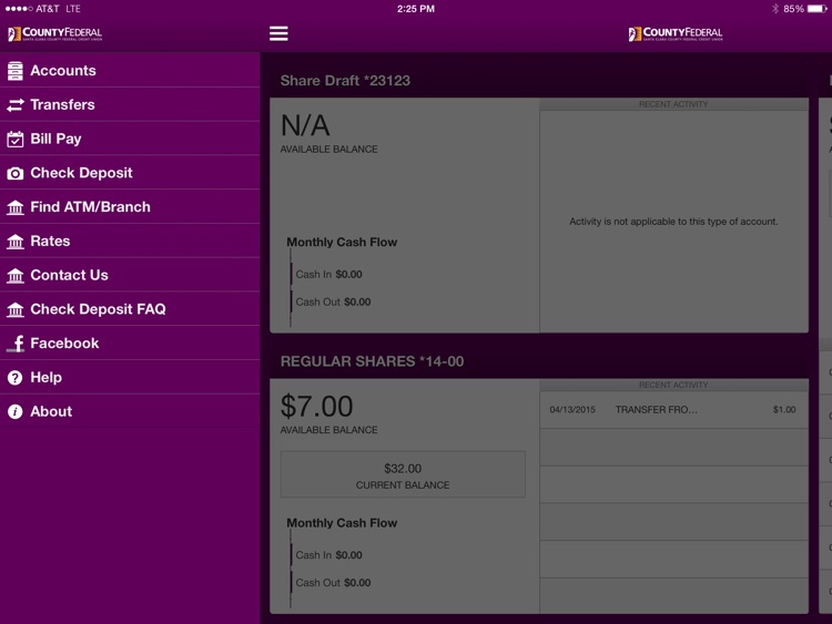 Santa Clara County FCU Mobile Version for iPad