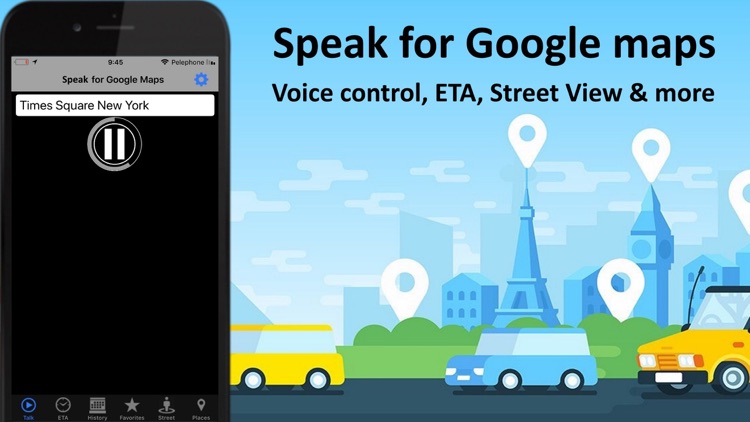 Speak for Google Maps app
