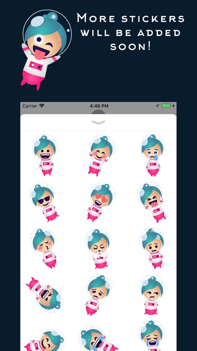 Astrogirl - Astronaut Emoji screenshot 2