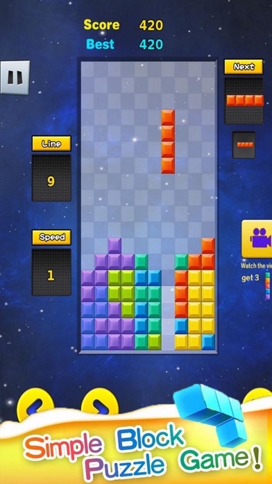 Tentris Classic Block Down screenshot 3