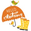 Hello Happy Autumn Stickers