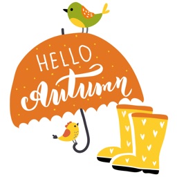 Hello Happy Autumn Stickers