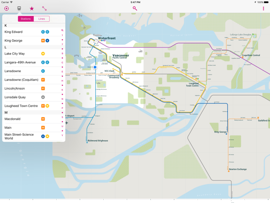 Vancouver Rail Map Lite screenshot 4