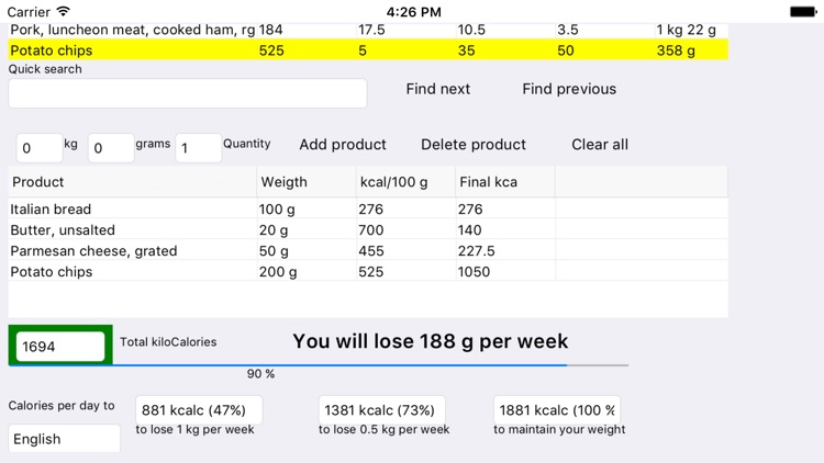 Cognaxon Calorie Calculator screenshot-4