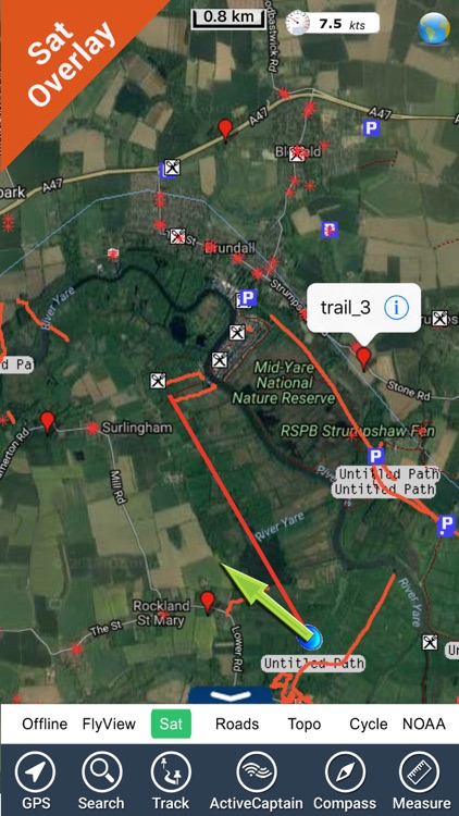 The Broads National Park - GPS Map Navigator