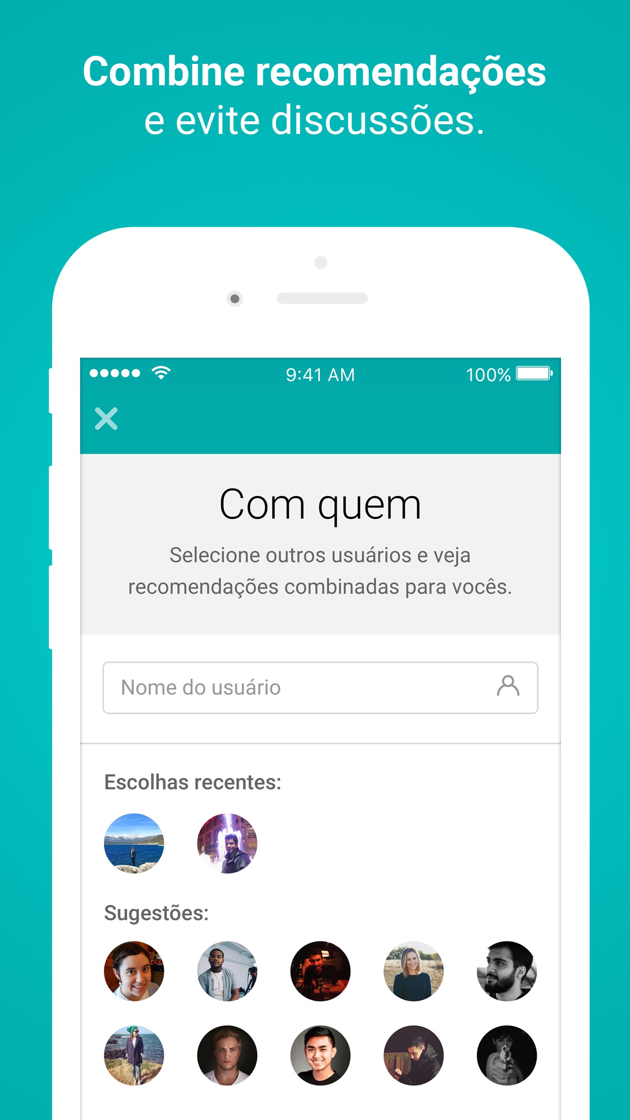 Screenshot do app MateRate