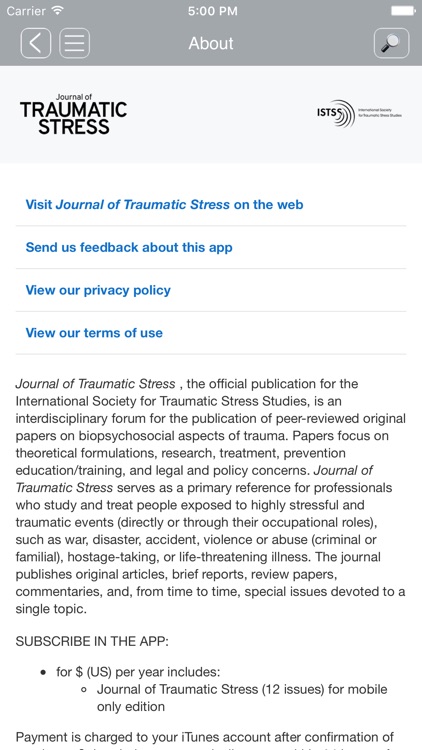 JTS Journal of Traumatic Stres