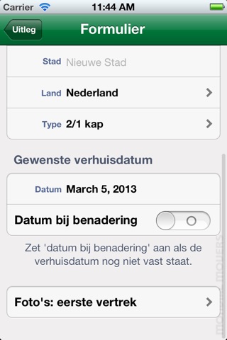 Mondial VerhuisApp screenshot 3