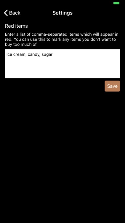 Healthy Shopping List