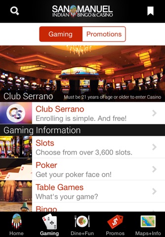 San Manuel Casino screenshot 2