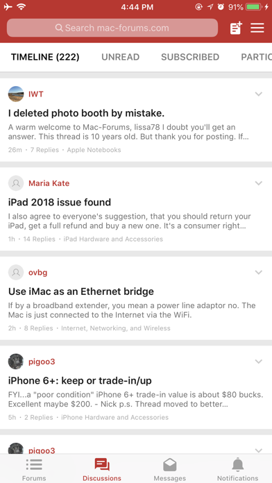 M-Forums Mobile screenshot 2