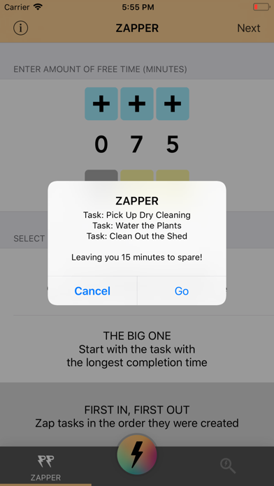 ZapTask: Super Charged Tasks screenshot 4