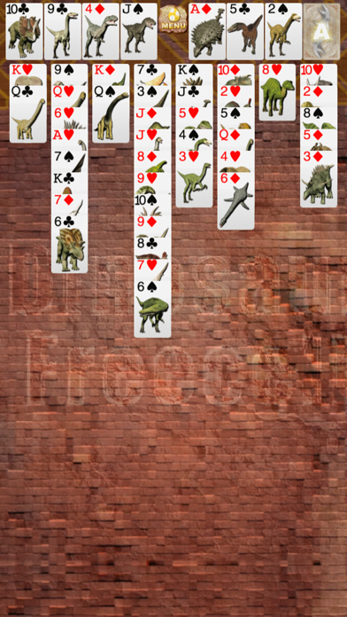 爽快トランプカードゲーム！恐竜フリーセル screenshot 3