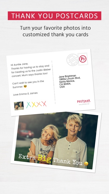 Postsnap: The Postcard App