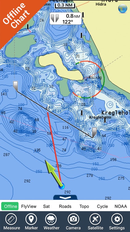 Marine : Bergen - GPS nautical sailing charts screenshot-3