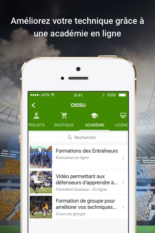 i-Sports: l’app du sport en CI screenshot 2