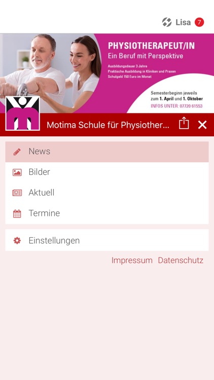 Motima Schule Physiotherapie